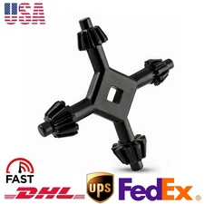 4 Way Drill Press Chuck Key Size 3/8" 1/2" Chucks Universal Combination Hand US