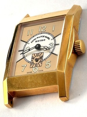 Lorenz Static 置時計 GOLD ゴールド　レトロ　ヴィンテージ Retro Zeno Watch Basel Gold Plated Hand Wind Mens Watch AS IS | eBay