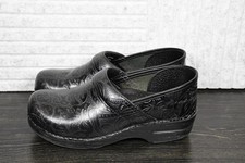 Dansko Professional Paisley Tooled Leather Clogs Shoes Womens EU 40 US 9.5-10