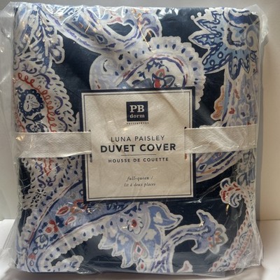 Pottery Barn PB Dorm Luna Paisley Duvet Cover Full/Queen