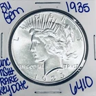 1935 P BU UNCIRCULATED SILVER PEACE DOLLAR AUTHENTIC U.S.MINT RARE KEY DATE 6410