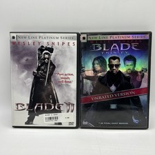 Blade 2  Blade Trinity DVD, 2002 New Line Platinum Series Wesley Snipes Lot