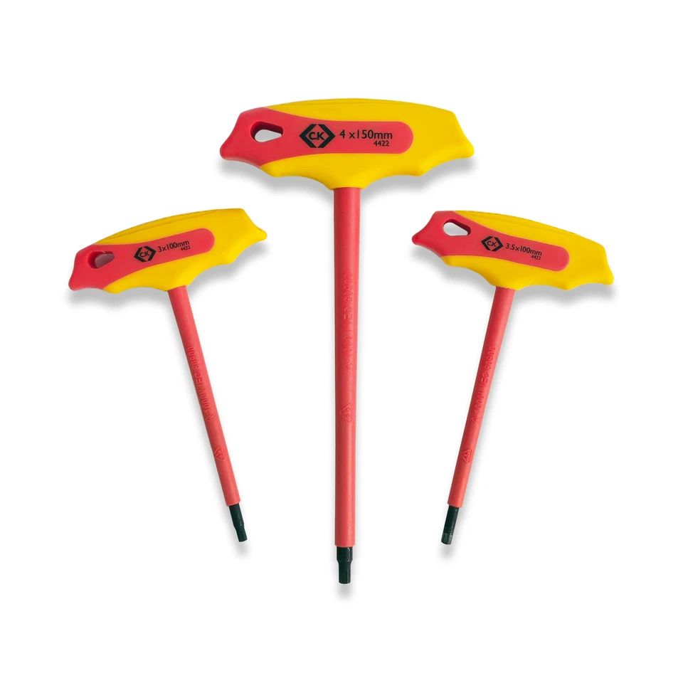 CK Tools Insulated T Handle Hex Keys 3mm, 3.5mm OR 4mm - Image 1 of 4