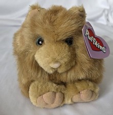 Puffkins striped cat named "Cinnamon" DOB 9-21-97 Mint condition plush with tag