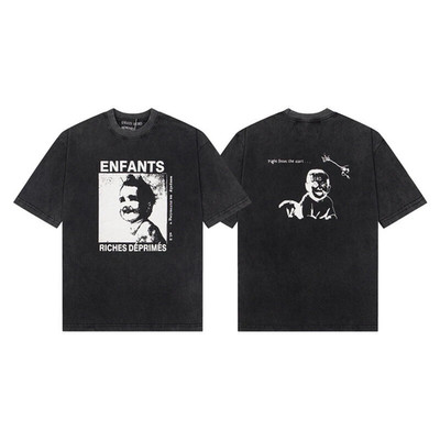 Melancholy Richie Rich ERD Sketch Graffiti Loose Casual Short Sleeve T-Shirt