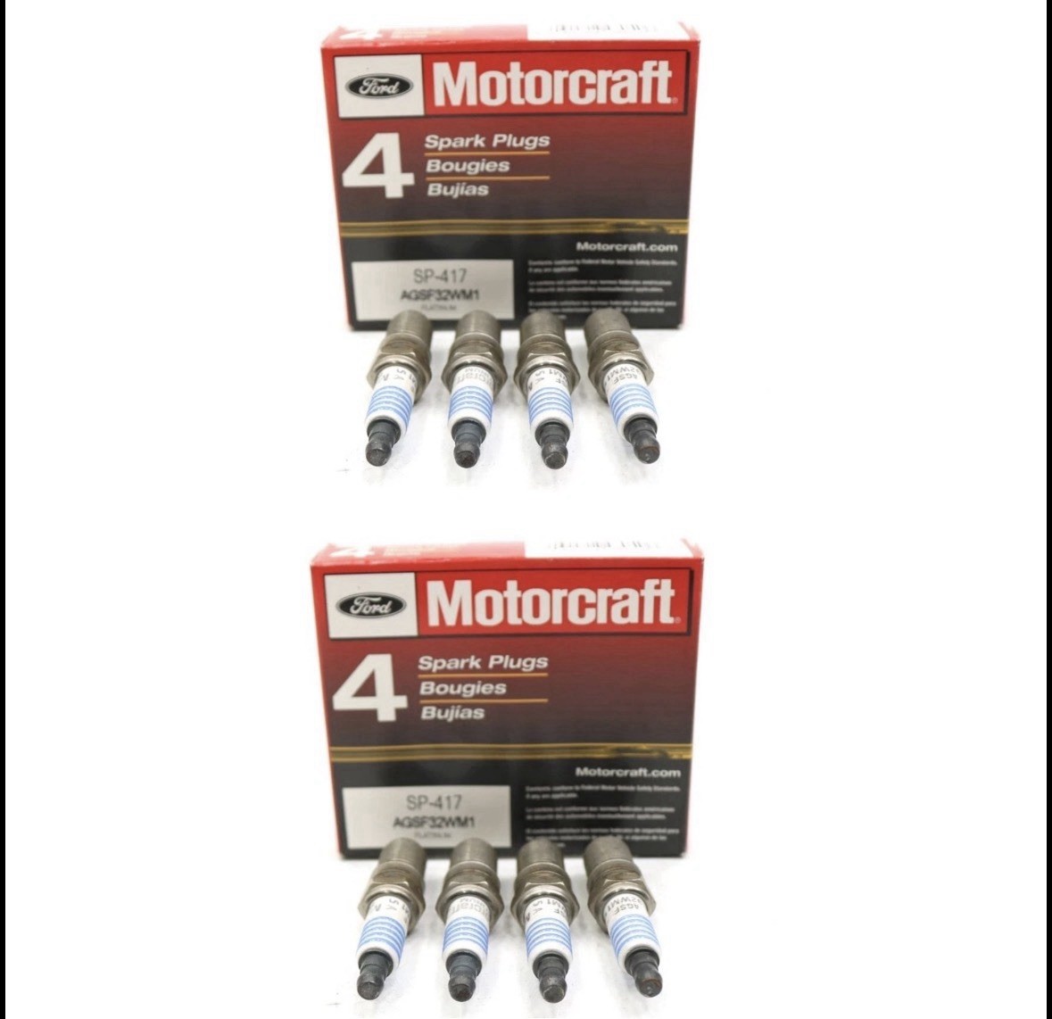 NEW Motorcraft Spark Plugs Set of 8 SP-417 Escape Mariner Tribute 3.0L V6 05-08
