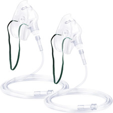 Oxygen Mask for Face Adult with Tube - Size M Clear - NO Cup