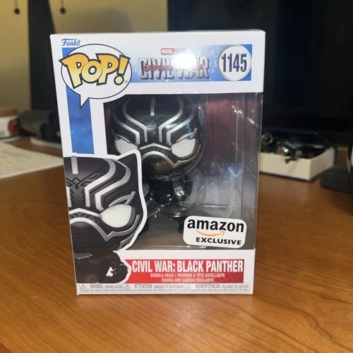 Funko Pop! Marvel Captain America Civil War: Black Panther #1145 Amazon EX
