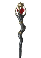 California Costumes Women Queen of Hearts Staff, Black Red Gold, One Size