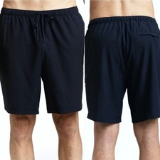 Rainforest Athletic Shorts Mens Large Wicking Stretch Lounge Navy Blue Drawstrin