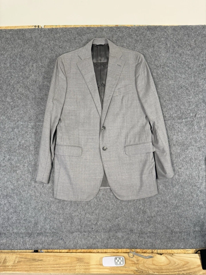 Blazer de lana EIDOS Napoli para hombre 44R gris abrigo deportivo chaqueta leer descripción Foto 2 de 4