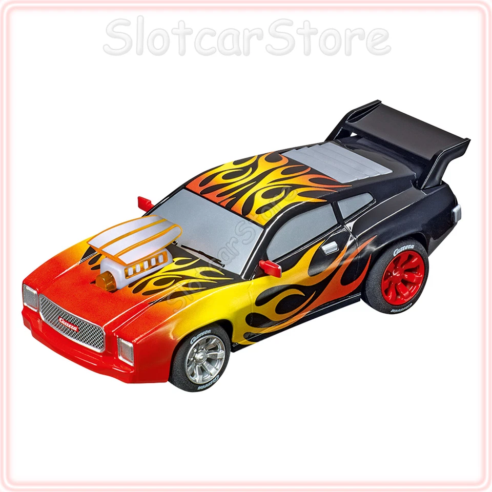 Carrera GO 64159 Muscle Car "Flames" mit Licht 1:43 Auto Slotcar auch GO Plus