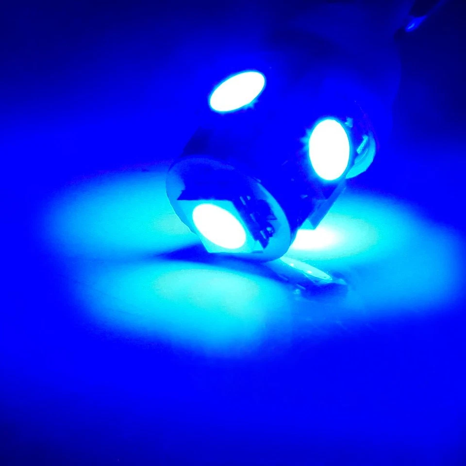 20 piezas T10 194 168 Bombilla LED Ultra Azul Panel de Instrumentos Panel de Salpicadero Luz Foto 3 de 4