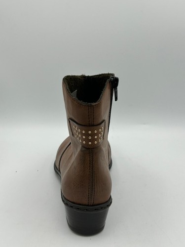 Rieker Comfort Damenstiefel, Größe 39, braun, Leder, gefüttert, Reißverschluss - Bild 6 von 9