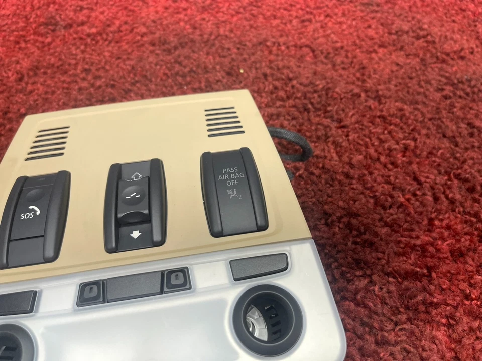 BMW E90 E92 E82 DOMO DELANTERO SUPERIOR LUZ LECTURA SENSOR DE MOVIMIENTO BEIGE OEM 119K Foto 2 de 4