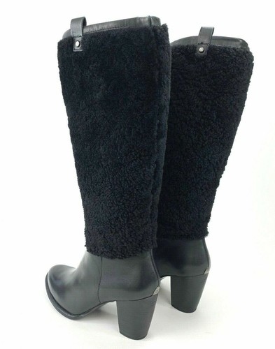 UGG® AUSTRALIA AVA EXPOSED FUR TALL BOOTS UK 5.5 EUR 38 USA 7 BNWOB RRP £275 - Picture 3 of 12