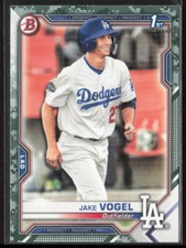 2021 Bowman Jake Vogel BP-59 1st Camo | Los Angeles Dodgers