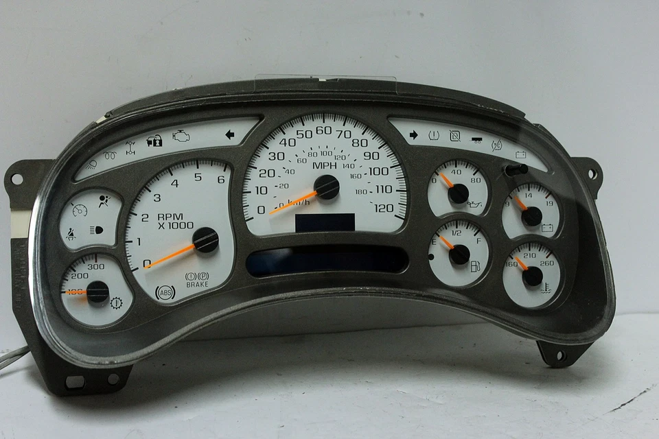 03 04 Silverado 1500 2500 Yukon Denali Instrument Cluster with RED LED upgrade - Image 2 of 4