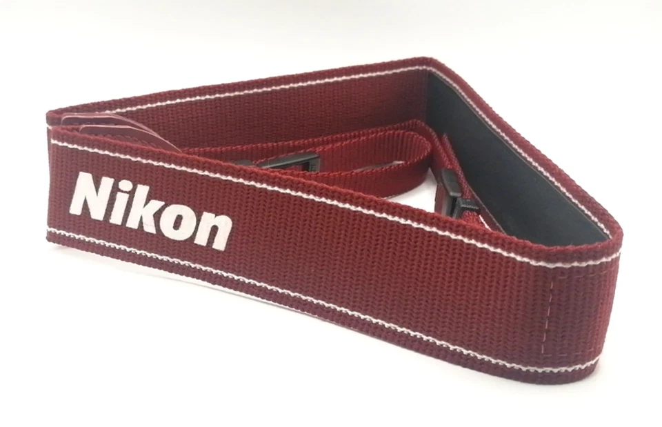 ✨Não usado✨ Nikon vermelho branco AN-DC3 alça de pescoço genuína para câmera 3,5cm do Japão - Imagem 3 de 4
