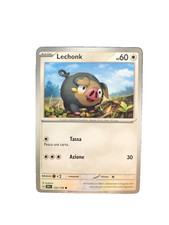 CARTA POKEMON LECHONK 155/198 SCARLATTO E VIOLETTO 2023 COMUNE ITA NUOVA