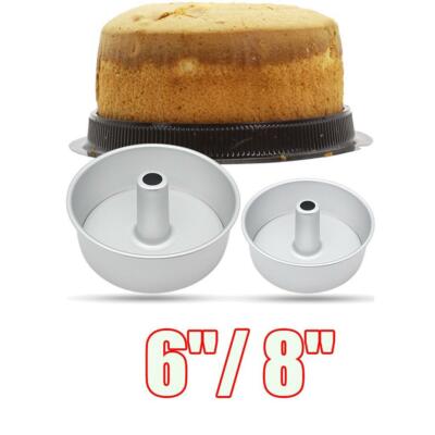 6''/8'' Aluminium Runde Hohl Kamin Chiffon Kuchen Engel Essen Kuchenform