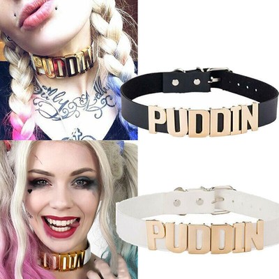 Harley Quinn Puddin Halskette Halskette Suicide Squad Cosplay Harlekin Outfi