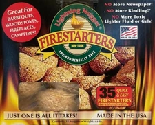 Lightning Nugget Quick & Easy Firestarters - 35 per box - NEW