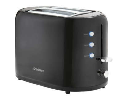 Goodmans Kunststoff 2-Scheiben-Toaster   schwarz