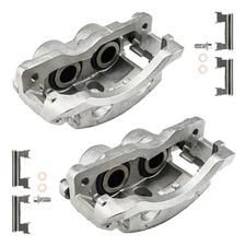 2X Front Brake Calipers w/Bracket for Chevrolet GMC Silverado Sierra 2500 3500
