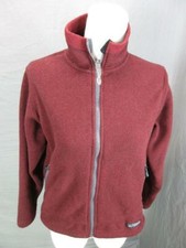 REI SIZE S WOMENS RED ZIP-IN ATHLETIC OUTDOOR NO HOOD FLEECE LINED JACKET T727