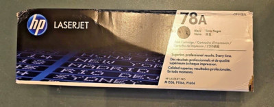 Original HP Factory Sealed 78A Black LaserJet Toner Cartridge CE278A Box Damage