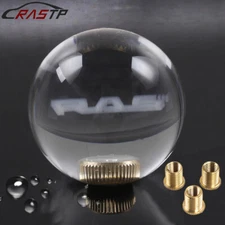 For Manual Gear Crystal Clear Glitter Round Ball Shift Knob Shifter Universal