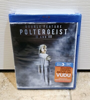 SEALED Poltergeist 2 & 3 Double Feature Blu-ray Horror Double Feature RARE OOP