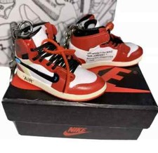 Jordan 1s 3D Mini Sneaker keychain Shoe keyring with box and bag Perfect Gift