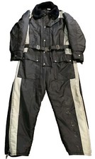 Vtg Walls Blizzard Pruf Snow Snowmobile Fishing Ski Suit Black Belted Mens Large