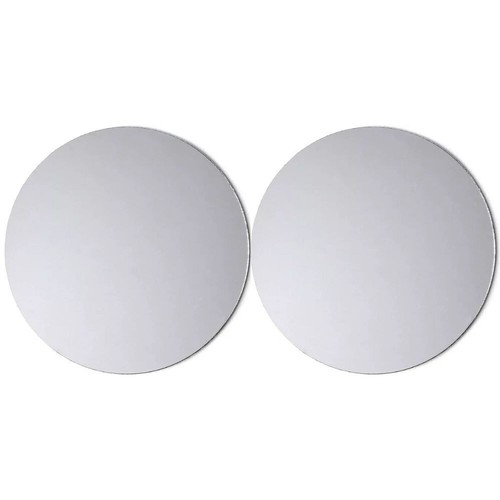 7" Round Mirrored Glass Candle