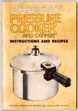 Vintage Presto Pressure Cooker and Canner Instructions and Recipes, 1979
