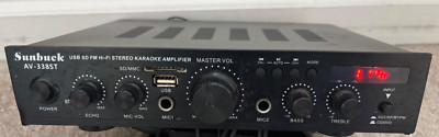 SunBuck AV-338ST Karaoke 2000W Power Home Stereo Audio Amplifier