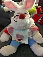 Disney Alice In Wonderland White Rabbit Seated Stuffed Animal Plush 11