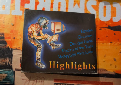 Highlights (Rainbow Arts 1990) Commodore 64 (4 Disk, Manual, Box) works ok 8-bit