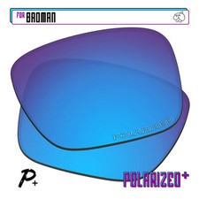 POLARIZED Replacement Lens For-Oakley Badman Sunglass Anti-Scratch