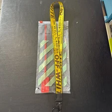 Off White Industrial Keychain  Lanyard Yellow. SAME DAY SHIPPING ✅