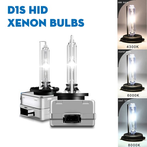 2X New D1S OEM HID Xenon Headlight Replacement Light Bulbs 4300K/ 6000K