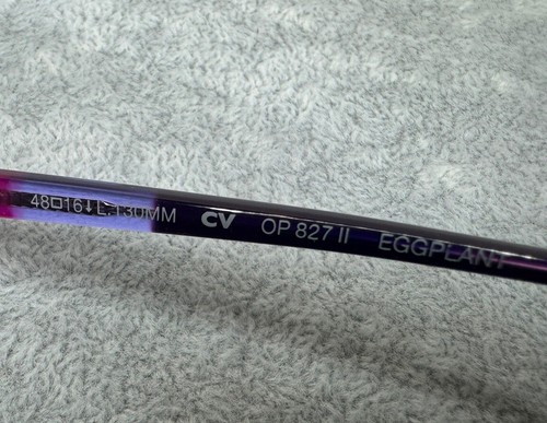 OCEAN PACIFIC OP827 Eggplant Girls Kids Rectangle Full Rim Eyeglasses 48-16-130 - Picture 3 of 3