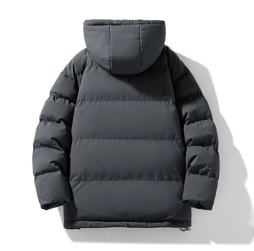 Men's Cotton Padded Winter Short Warm Outwear Jacket Hooded Casual Thermal Coat - Picture 22 of 34