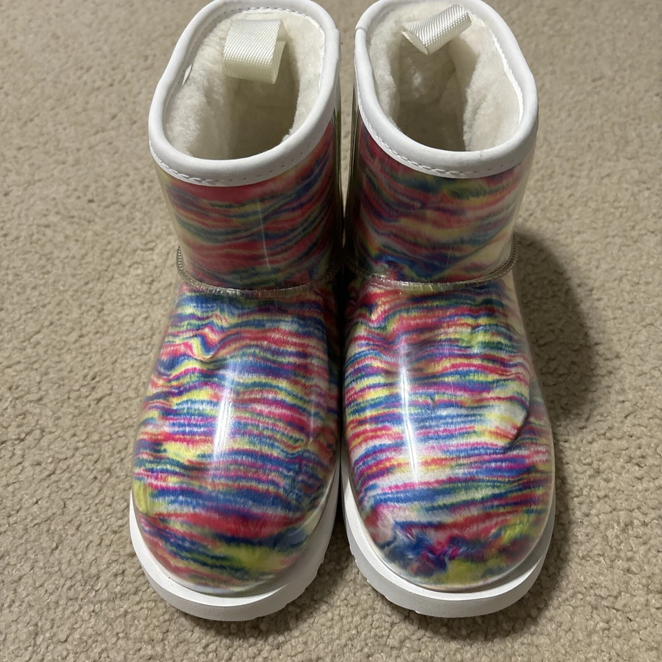 Talla 5 UGG 1128051K Mujer Clásica Transparente Mini Pixelado Bota Lana Forrada Nueva Sin Caja Foto 3 de 4