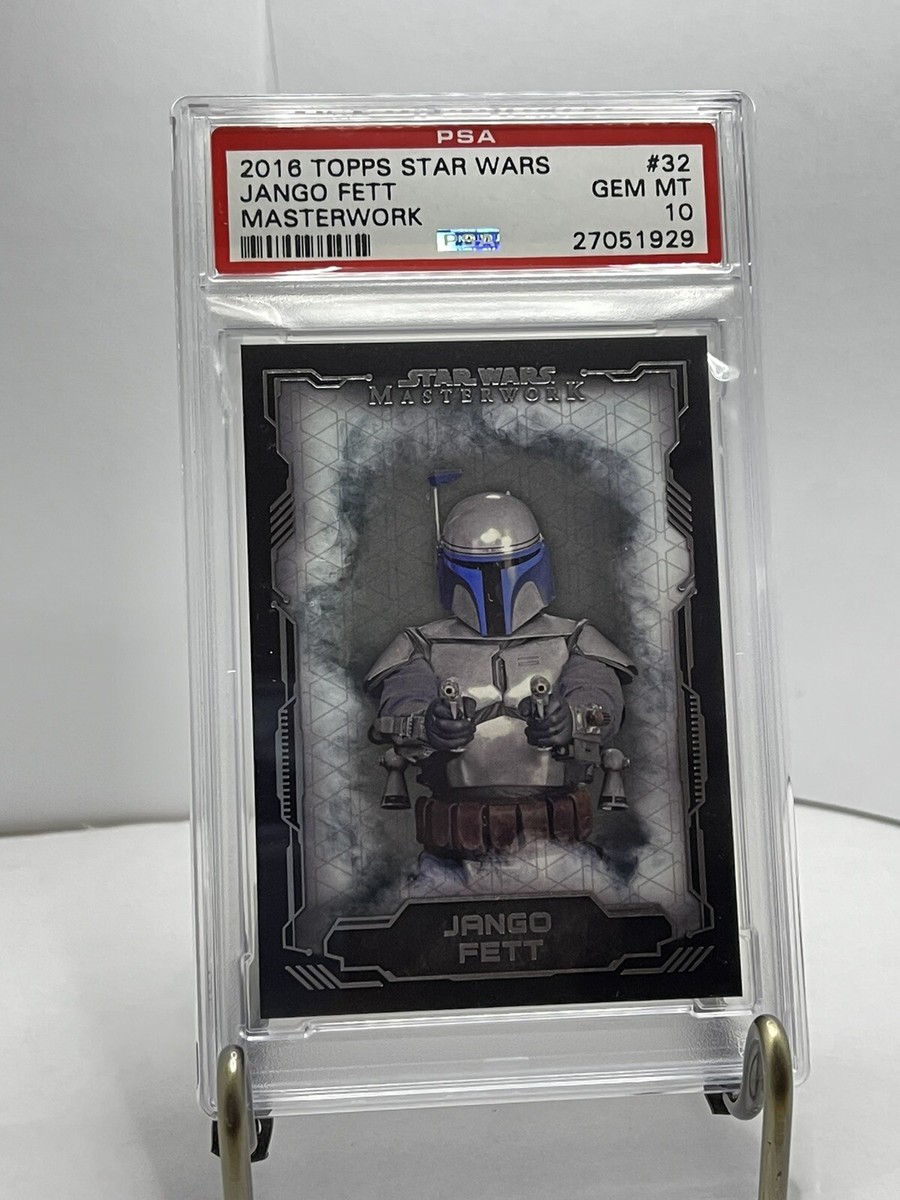 2016 TOPPS STAR WARS MASTERWORK #32 JANGO FETT PSA 10 POP 3 | eBay