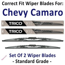 Wiper Blades 2pk Standard Wipers fit 2010-2016 Chevy Chevrolet Camaro 30240/210