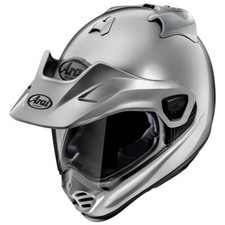 Casco Arai Tour Cross V X5 Aventura ALÚMINA PLATA Ajuste Asiático Redondo Ovalado