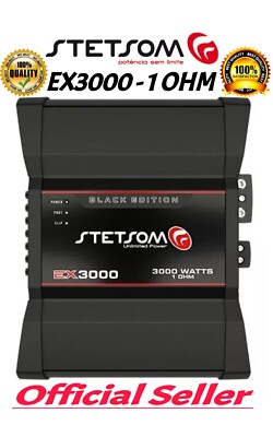 Stetsom EX3000-1 Ohm / Digital Verstärker 3000 Watt RMS Monoblock Full Range